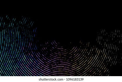 Dark Multicolor, Rainbow vector template with bent ribbons. Colorful abstract illustration with gradient lines. Marble design for your web site.