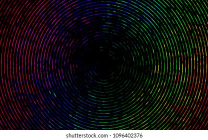 Dark Multicolor, Rainbow vector template with lines, ovals. Colorful abstract illustration with gradient lines. Textured wave pattern for backgrounds.