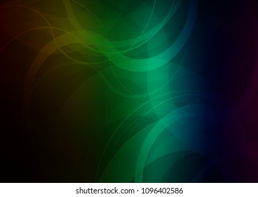 Dark Multicolor, Rainbow vector template with bubble shapes. Creative geometric illustration in marble style with gradient. A new texture for your  ad, booklets, leaflets.