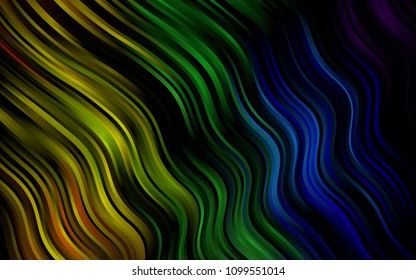 Dark Multicolor, Rainbow vector template with liquid shapes. A completely new color illustration in marble style. A new texture for your  ad, booklets, leaflets.