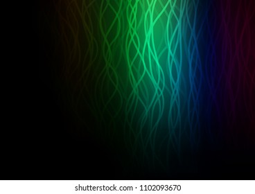 Dark Multicolor, Rainbow vector template with bubble shapes. Brand new colored illustration in marble style with gradient. Textured wave pattern for backgrounds.