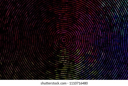 Dark Multicolor, Rainbow vector template with liquid shapes. A vague circumflex abstract illustration with gradient. The template for cell phone backgrounds.