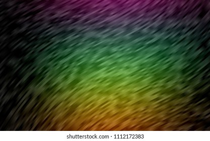 Dark Multicolor, Rainbow vector template with bubble shapes. Modern gradient abstract illustration with bandy lines. The template for cell phone backgrounds.
