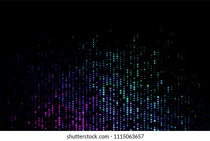 Dark Multicolor, Rainbow vector  template with circles. Modern abstract illustration with colorful water drops. The pattern can be used for ads, leaflets of liquid.