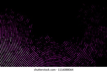 Dark Multicolor, Rainbow vector template with bent ribbons. Shining illustration, which consist of blurred lines, circles. A new texture for your  ad, booklets, leaflets.
