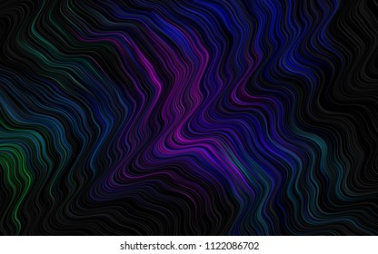 Dark Multicolor, Rainbow vector template with bubble shapes. Colorful abstract illustration with gradient lines. Marble design for your web site.