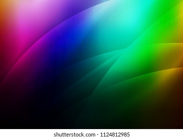 Dark Multicolor, Rainbow vector template with repeated sticks. Glitter abstract illustration with colored sticks. Smart design for your business advert.