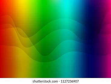 Dark Multicolor, Rainbow vector template with liquid shapes. Brand new colored illustration in marble style with gradient. Marble style for your business design.