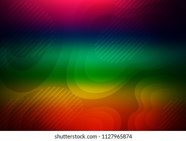 Dark Multicolor, Rainbow vector template with repeated sticks. Glitter abstract illustration with colored sticks. Smart design for your business advert.