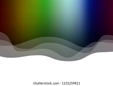 Dark Multicolor, Rainbow vector template with lava shapes. Colorful abstract illustration with gradient lines. Textured wave pattern for backgrounds.