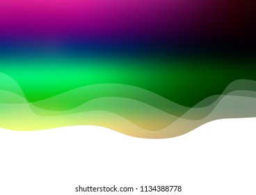 Dark Multicolor, Rainbow vector template with abstract lines. A completely new color illustration in marble style. Pattern for your business design.