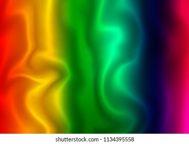 Dark Multicolor, Rainbow vector template with bubble shapes. A vague circumflex abstract illustration with gradient. Brand new design for your ads, poster, banner.