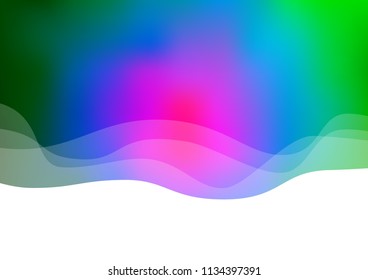 Dark Multicolor, Rainbow vector template with abstract lines. A completely new color illustration in marble style. The template for cell phone backgrounds.