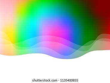 Dark Multicolor, Rainbow vector template with bent ribbons. Glitter abstract illustration with wry lines. The best blurred design for your business.