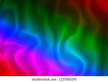 Dark Multicolor, Rainbow vector template with abstract lines. Modern gradient abstract illustration with bandy lines. A completely new marble design for your business.