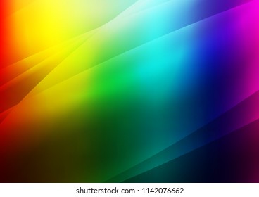 Dark Multicolor, Rainbow vector template with repeated sticks. Blurred decorative design in simple style with lines. Best design for your ad, poster, banner.