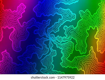 Dark Multicolor, Rainbow vector template with bubble shapes. Blurred geometric sample with gradient bubbles.  Brand new design for your ads, poster, banner.