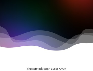 Dark Multicolor, Rainbow vector template with liquid shapes. Colorful illustration in abstract marble style with gradient. A completely new template for your business design.