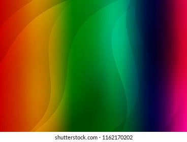 Dark Multicolor, Rainbow vector template with repeated sticks. Glitter abstract illustration with colored sticks. The template can be used as a background.