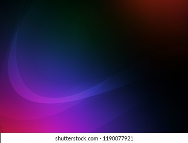 Dark Multicolor, Rainbow vector template with abstract lines. A completely new color illustration in marble style. The best blurred design for your business.