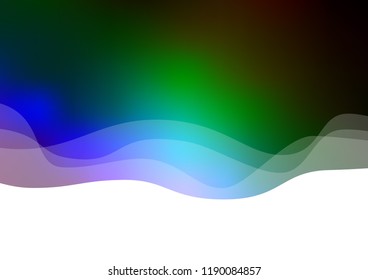 Dark Multicolor, Rainbow vector template with bubble shapes. Brand new colored illustration in marble style with gradient. The best blurred design for your business.