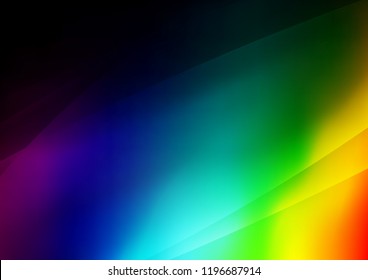 Dark Multicolor, Rainbow vector template with repeated sticks. Blurred decorative design in simple style with lines. The pattern can be used as ads, poster, banner for commercial.