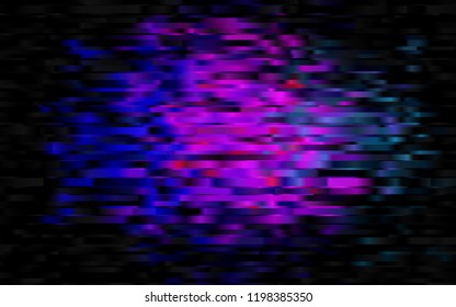 Dark Multicolor, Rainbow vector template with repeated sticks. Lines on blurred abstract background with gradient. The pattern can be used as ads, poster, banner for commercial.