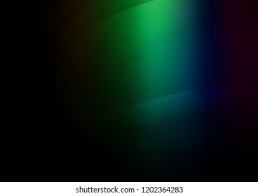 Dark Multicolor, Rainbow vector template with bubble shapes. Glitter abstract illustration with wry lines. A completely new template for your business design.