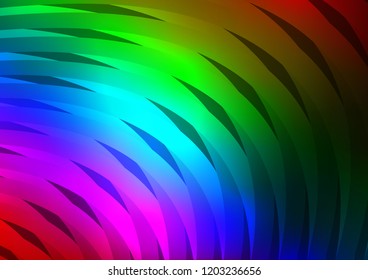 Dark Multicolor, Rainbow vector template with repeated sticks. Decorative shining illustration with lines on abstract template. The pattern can be used for websites.