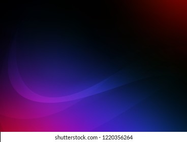 Dark Multicolor, Rainbow vector template with abstract lines. An elegant bright illustration with gradient. New composition for your brand book.