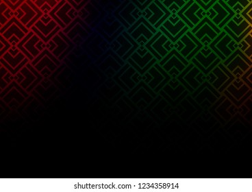 Dark Multicolor, Rainbow vector template with repeated sticks. Shining illustration with lines on abstract template. Pattern for websites, landing pages.