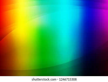 Dark Multicolor, Rainbow vector template with repeated sticks. Blurred decorative design in simple style with lines. The pattern can be used for websites.