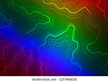Dark Multicolor, Rainbow vector template with bubble shapes. A completely new color illustration in marble style. Pattern for your business design.