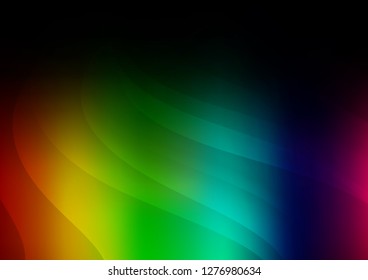 Dark Multicolor, Rainbow vector template with repeated sticks. Decorative shining illustration with lines on abstract template. The pattern can be used for busines ad, booklets, leaflets