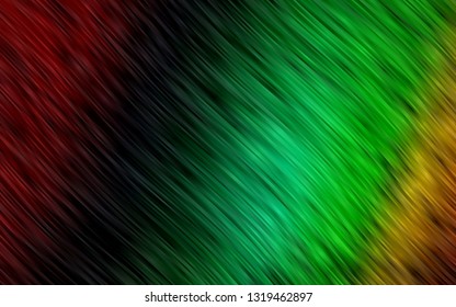 Dark Multicolor, Rainbow vector template with lines, ovals. Shining crooked illustration in marble style. The template for cell phone backgrounds.