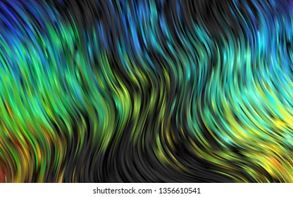 Dark Multicolor, Rainbow vector template with lava shapes. Creative illustration in halftone marble style with gradient. Marble design for your web site.