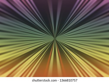 Dark Multicolor, Rainbow vector template with repeated sticks. Lines on blurred abstract background with gradient. Pattern for websites, landing pages.