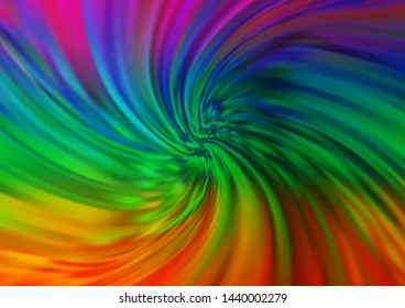 Dark Multicolor, Rainbow vector template with lava shapes. Blurred geometric sample with gradient bubbles.  A new texture for your  ad, booklets, leaflets.
