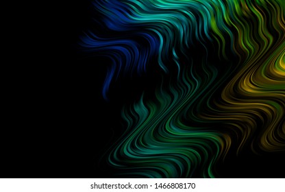 Dark Multicolor, Rainbow vector template with abstract lines. Creative geometric illustration in marble style with gradient. A completely new template for your business design.