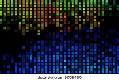 Dark Multicolor, Rainbow vector template with crystals, rectangles. Beautiful illustration with rectangles and squares. Pattern for busines ad, booklets, leaflets