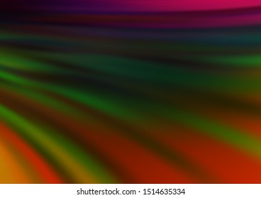 Dark Multicolor, Rainbow vector template with bubble shapes. Creative geometric illustration in marble style with gradient. Textured wave pattern for backgrounds.