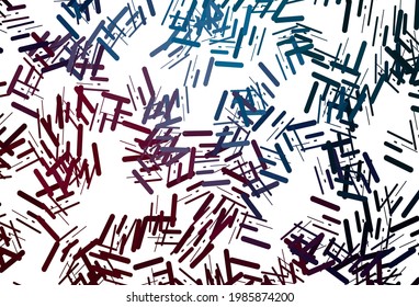 Dark multicolor, rainbow vector template with repeated sticks. Shining colored illustration with narrow lines. Pattern for ads, posters, banners.