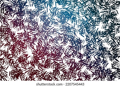 Dark multicolor, rainbow vector template with repeated sticks. Lines on blurred abstract background with gradient. Pattern for ads, posters, banners.