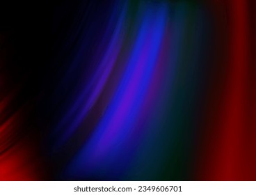 Dark Multicolor, Rainbow vector template with bent lines. Blurred geometric sample with gradient bubbles.  A completely new marble design for your business.