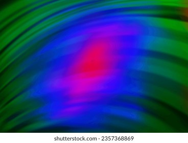 Dark Multicolor, Rainbow vector template with bent ribbons. Creative geometric illustration in marble style with gradient. Marble style for your business design.