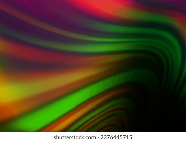 Dark Multicolor, Rainbow vector template with abstract lines. Creative geometric illustration in marble style with gradient. A completely new marble design for your business.