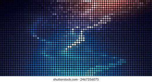 Dark Multicolor, Rainbow vector template with circles. Abstract illustration with colored bubbles in nature style. Completely new template for your brand book.