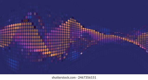 Dark Multicolor, Rainbow vector template with circles. Abstract illustration with colored bubbles in nature style. Completely new template for your brand book.