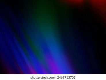 Dark Multicolor, Rainbow vector template with abstract lines. Shining crooked illustration in marble style. A completely new template for your business design.