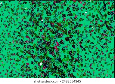 Dark Multicolor, Rainbow vector template with circles. Modern abstract illustration with colorful water drops. Pattern for ads, leaflets.